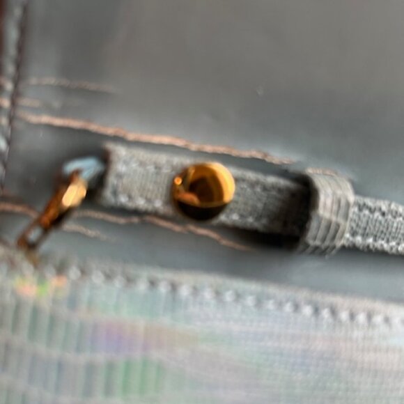 Town east west embossed leather shoulder bag. - Picture 7 of 7